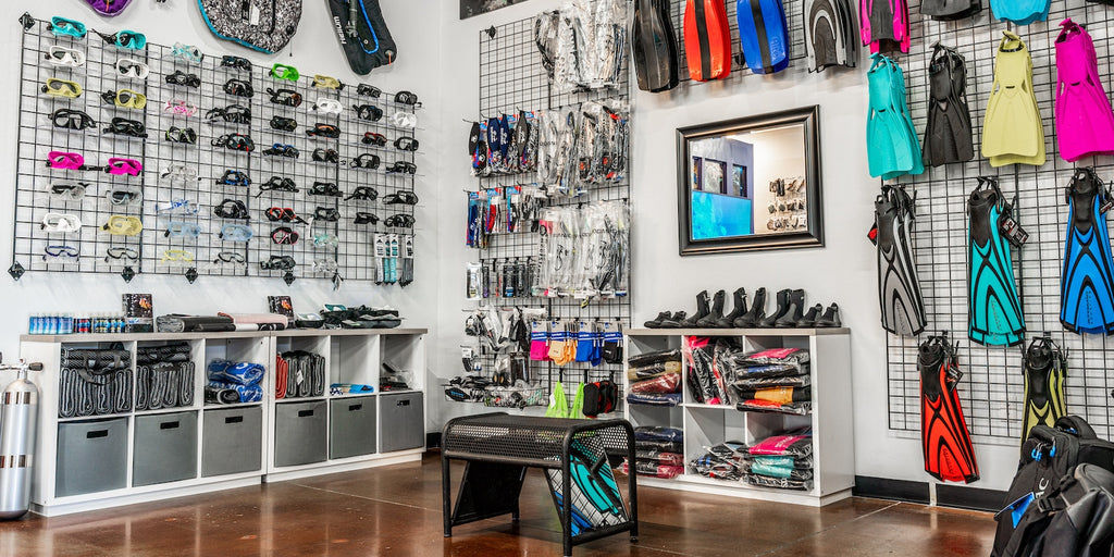 Scuba gear available for renting or buying