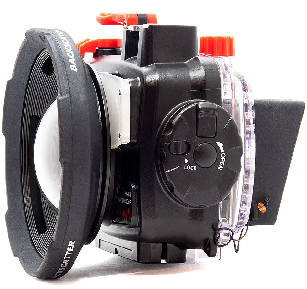 Underwater camera with 81 degree lens