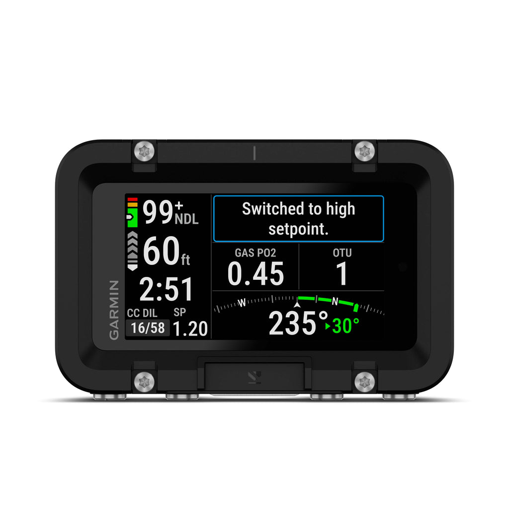 front view of garmin descent™ x50i dive computer available at paragon dive store