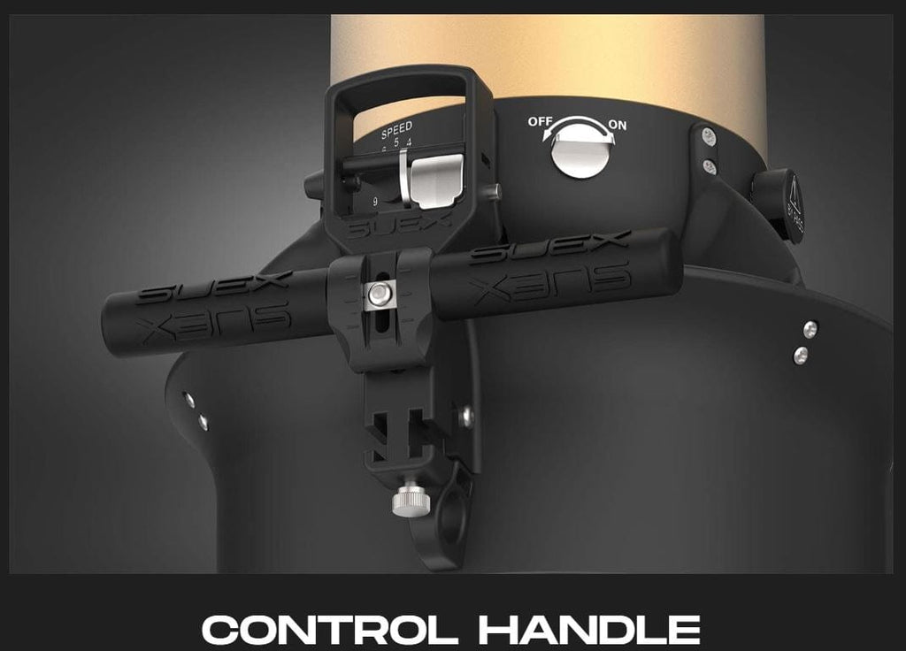 Control handle for speed and power adjustment