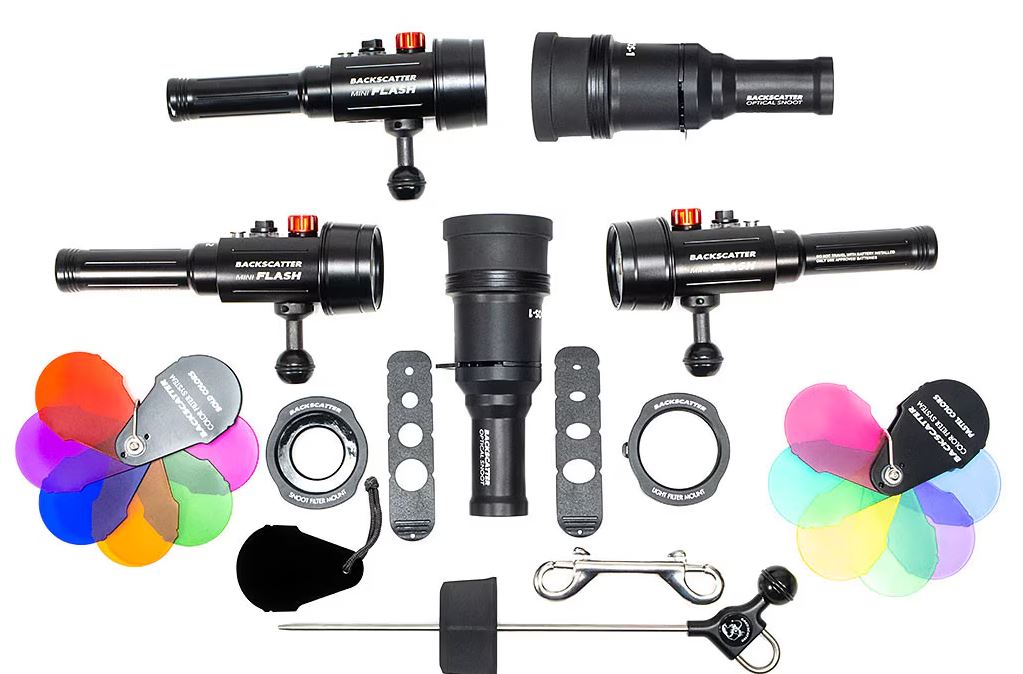 Backscatter Flash Triple Package - Underwater Photography Kit